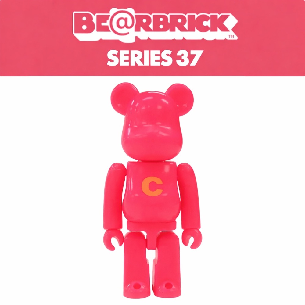 PRE-OWNED 100% BEARBRICK SERIES 37 BASIC NEON PINK “C”